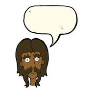 cartoon man with long mustache speech bubble N8