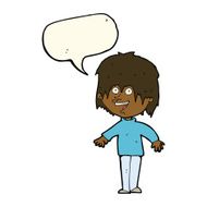 cartoon excited man with speech bubble N52