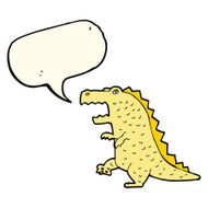 cartoon dinosaur with speech bubble N31