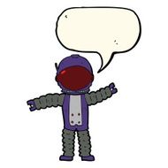 cartoon astronaut with speech bubble N90