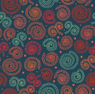 Creative abstract spiral pattern Seamless lace background with ethnic elements