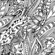 abstract ink designs doodle seamless