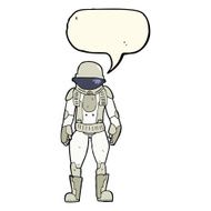 cartoon astronaut with speech bubble N92