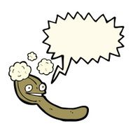 cartoon spoon with speech bubble N7