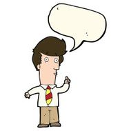 cartoon man with question speech bubble N8