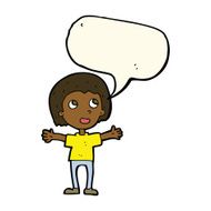 cartoon happy person with speech bubble N21