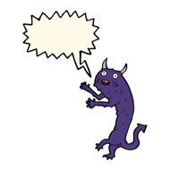 cartoon devil with speech bubble N7