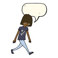 cartoon teenager with speech bubble N8