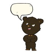 cartoon cute teddy bear with speech bubble N15