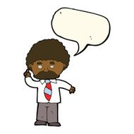 cartoon teacher with speech bubble N8