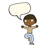 cartoon startled man with speech bubble N35