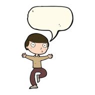 cartoon startled man with speech bubble N36