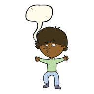 cartoon suspicious man with speech bubble N31