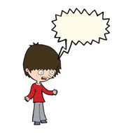 cartoon stressed out woman with speech bubble N16