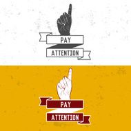 Badge symbol or logotype with hand N22