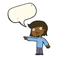cartoon pointing person with speech bubble N5