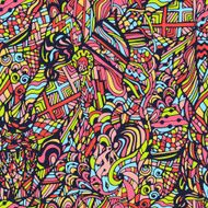 Vector seamless colorful pattern hand drawn doodles