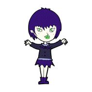 comic cartoon vampire girl