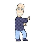 comic cartoon angry old man