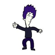 comic cartoon vampire man