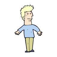 comic cartoon stressed man