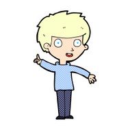 comic cartoon boy with idea N4