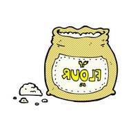 comic cartoon bag of flour