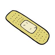 comic cartoon medical plaster