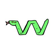 comic cartoon snake symbol