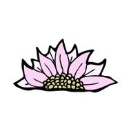 comic cartoon flower