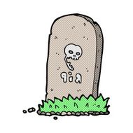 comic cartoon spooky grave