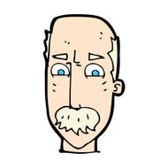 comic cartoon annnoyed old man