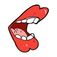 comic cartoon mouth