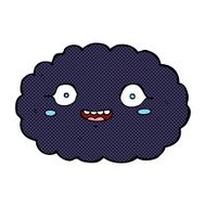 happy comic cartoon cloud