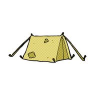 comic cartoon traditional tent