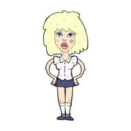 comic cartoon woman been in fight