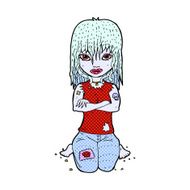 comic cartoon vampire girl N3