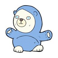 cute comic cartoon polar bear
