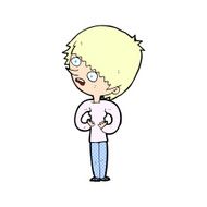 comic cartoon shocked woman