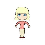 comic cartoon woman shrugging shoulders N2