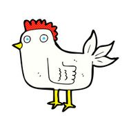 comic cartoon hen