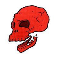 comic cartoon spooky skull
