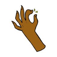 comic cartoon hand symbol