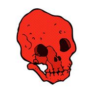 comic cartoon spooky skull N2