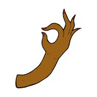 comic cartoon hand symbol N2