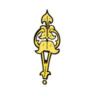 comic cartoon ornate clasp