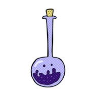 comic cartoon bubbling chemicals