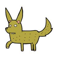 comic cartoon wild dog