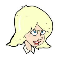 comic cartoon annoyed woman