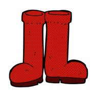 comic cartoon rubber boots